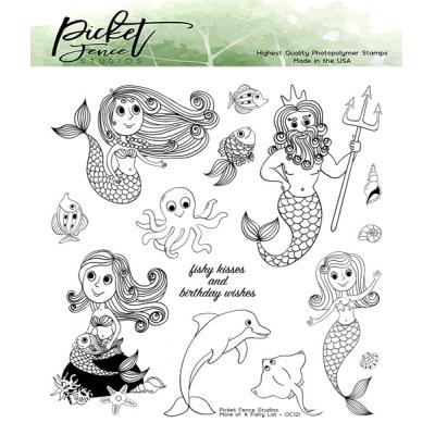 Picket Fence Studios Clear Stamps - More Of A Fishy Lot